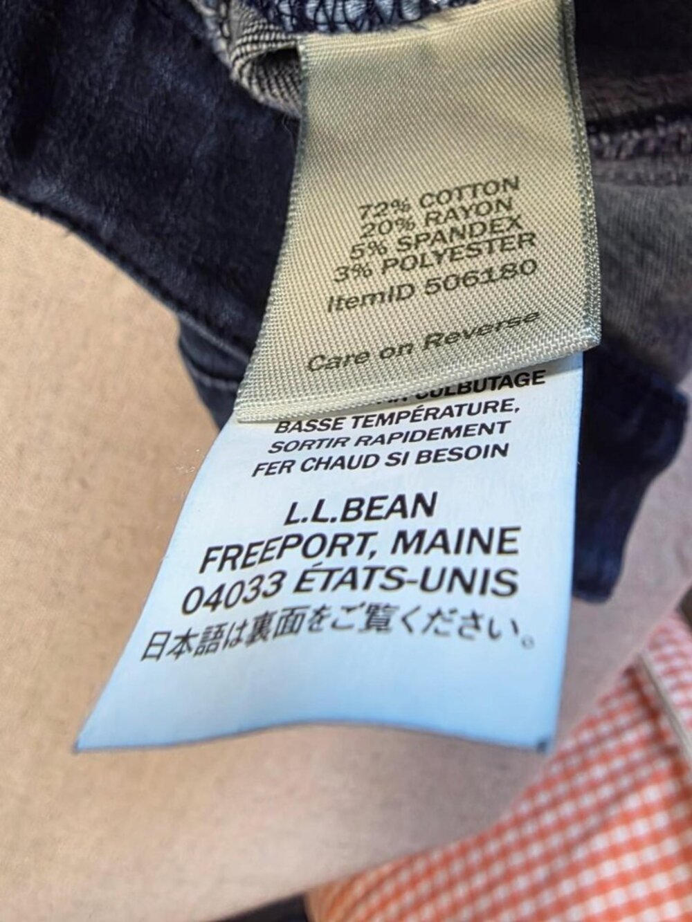 Womens L.L.Bean Dark Wash Blue Cotton Rayon Blend Classic Fit Jeans (6 PET) - Picture 8 of 8